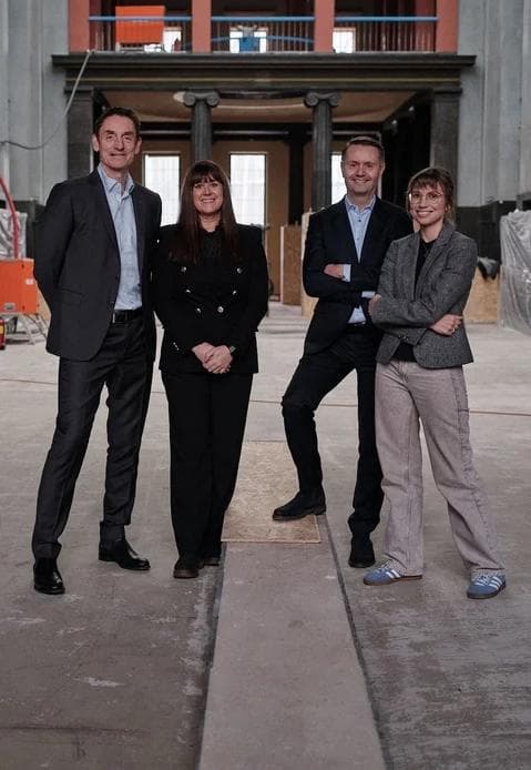 Gjøran Sæther adm direktør Fursetgruppen, Bjørn Tore Furset eier Fursetgruppen, Ea Syse Lykke Utleiesjef Deich, Siri Løining Konsept-og utviklingssjef Deich. Foto: Lars Petter Pettersen